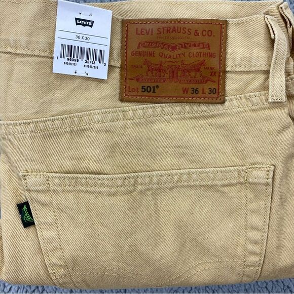 Levi's Fresh Premium Men's Straight Leg Button Fly Jeans Size: 36 - Picture 7 of 16